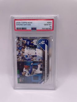 SHOHEI OHTANI 2025 Topps Now #884 NLCS Game for the Ages 10 Ks and 3 HRs PSA 10