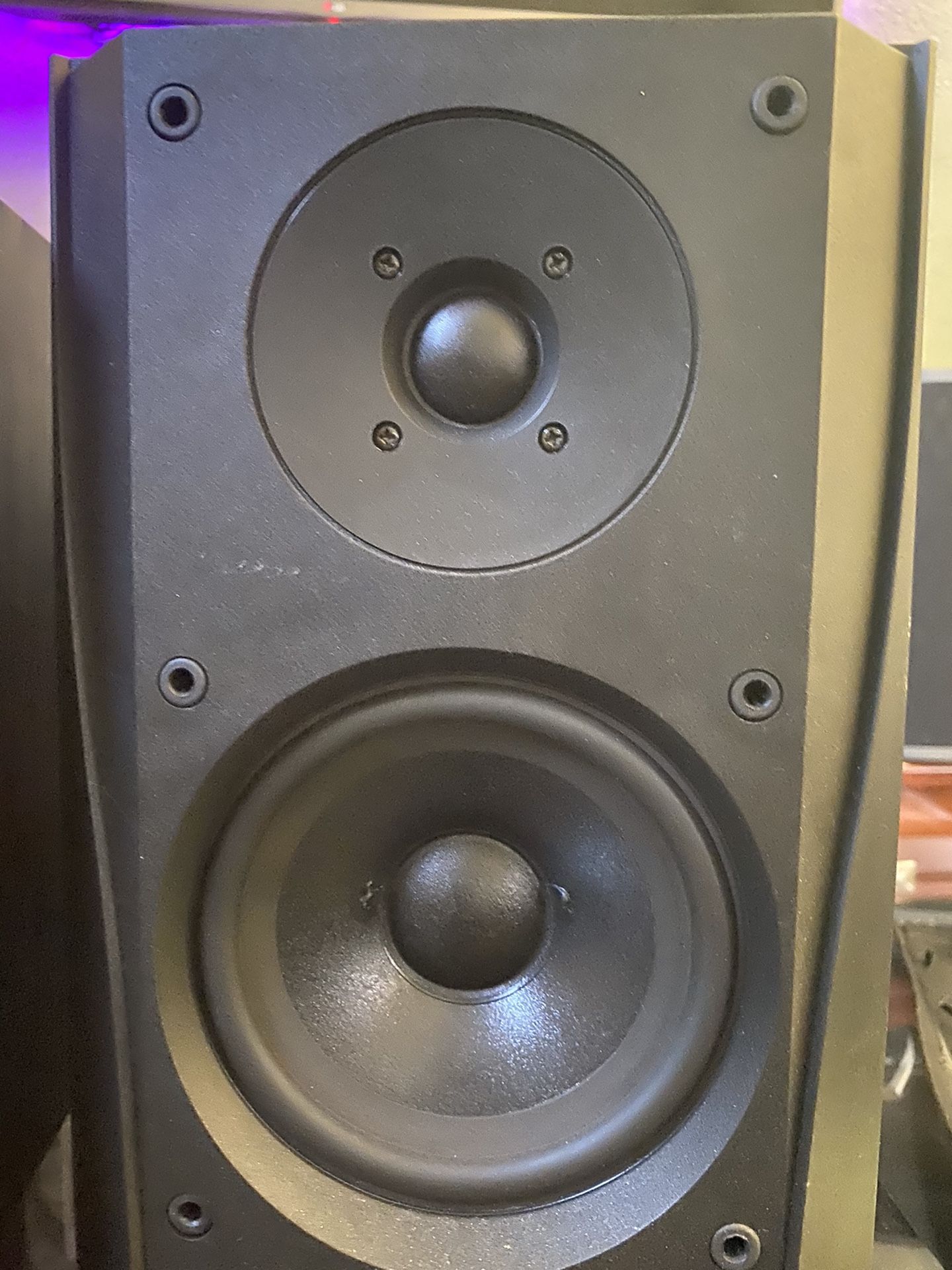 B&W BOWERS AND WILKINS DM302 PRISM BOOKSHELF SPEAKERS Black FINISH