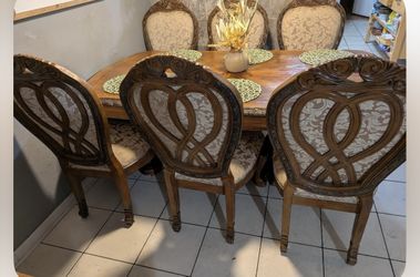 Dinning Table Set With 6 Chairs