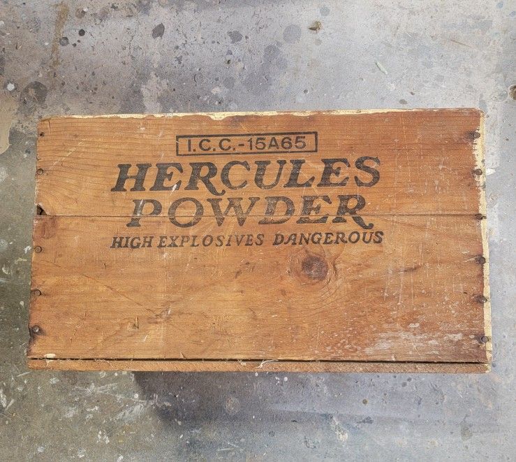 Vintage Dynamite Box Hercules High Explosives
