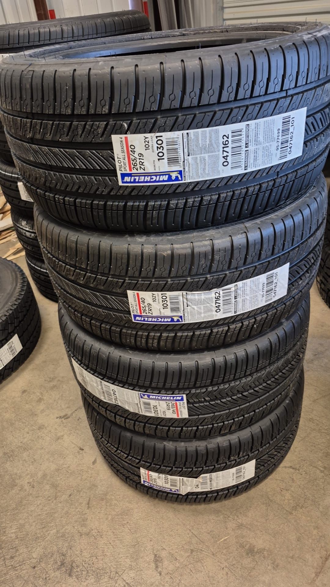 265/40zr19 Michelin Pilost Sport 4 All Season