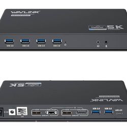 WAVLINK Universal Laptop Docking Station Dual Monitor with 65W Power Delivery for Windows & Mac NEW
