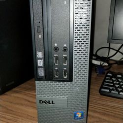 Dell Otiplex 9010 Desk Top + Dual Monitors (Pc2)