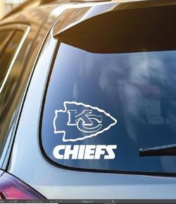 Only decal sticker CHIEFS. size 5 inches