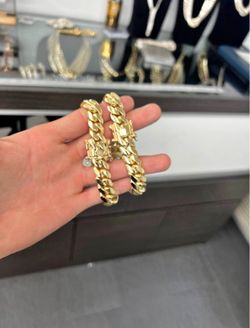10mm 7in Gold 14k Cuban Link