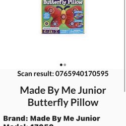 Mix N Match Butterfly Pillow Craft Kit-NEW