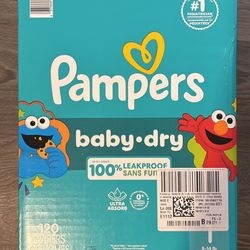 Pampers Size 1 Diapers 120 Count