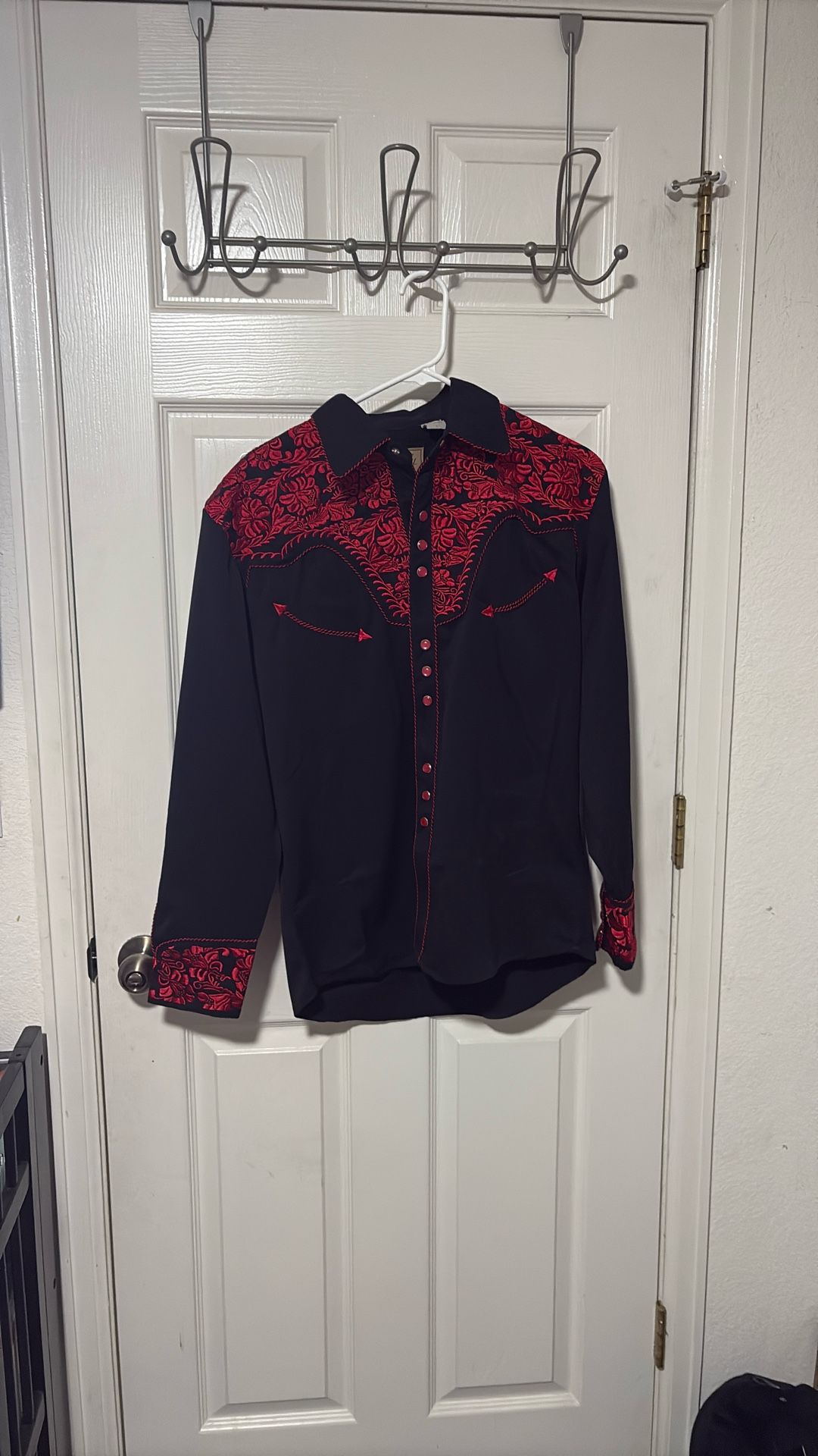 Scully Red And Black Button Up