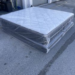NEW MATTRESS KING SIZE PILLOW TOP WITH BOX SPRING