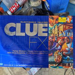 Clue FX Electronic Talking Parker Brothers Board Game