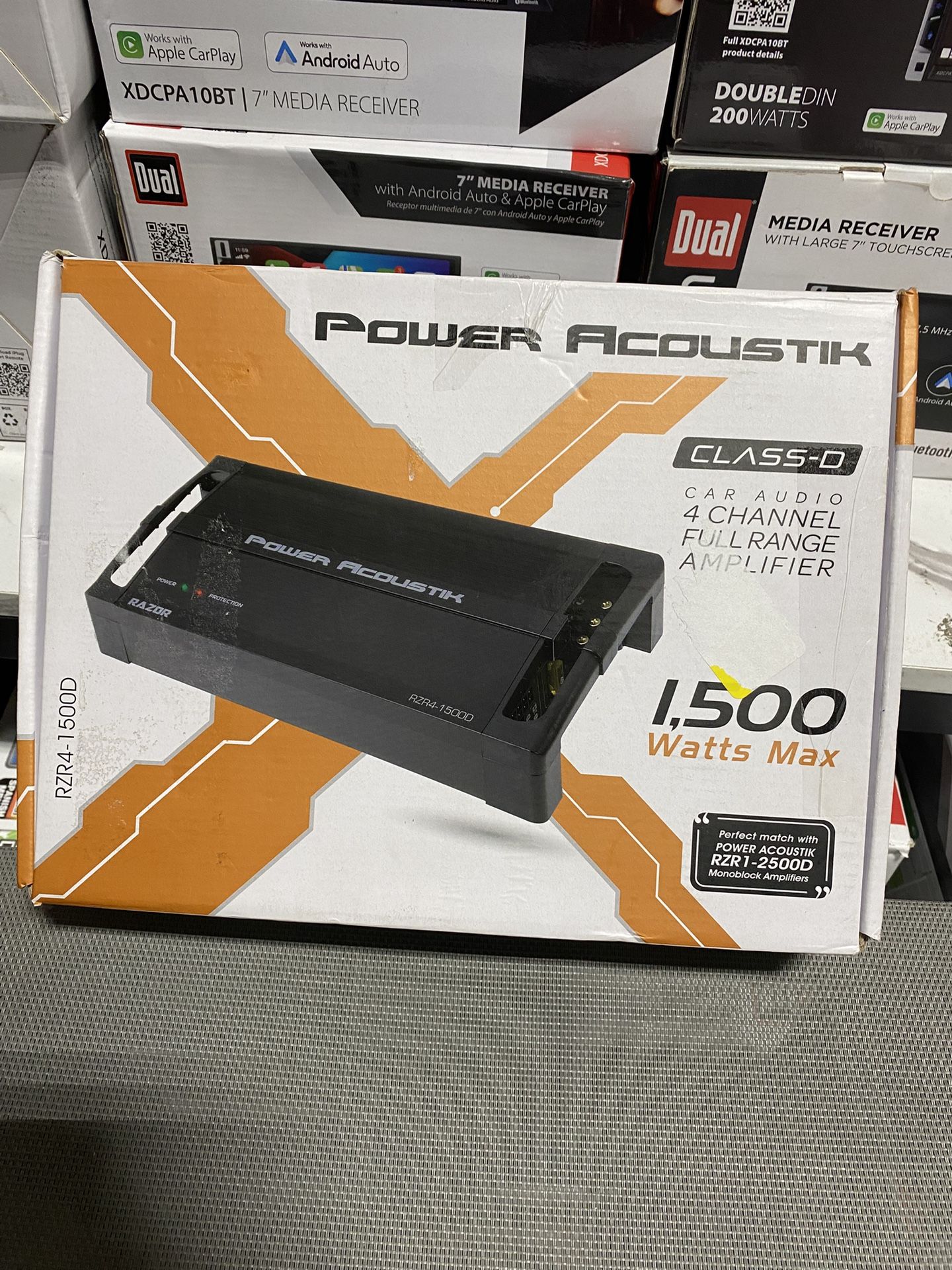 RZR4-1500D 4-Channel Amplifier, Class D Full Range