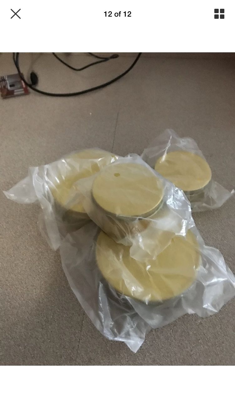 4 oz round gold tin containers