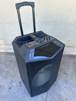 15” Rechargeable Bluetooth Party Speaker – Portable with Mic Inputs