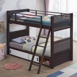 **SALE** Twin Over Twin Bunk Bed With Storage! Best Prices!