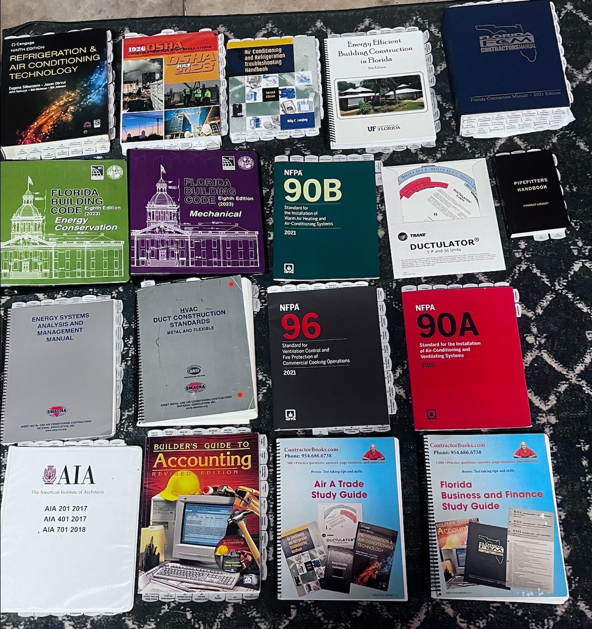 Air A & Air B Contractor Books With Pics