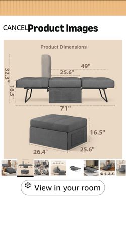 Ottoman/Folding Bed