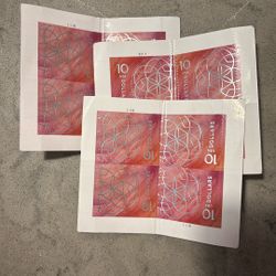 Stamps Usa $10 Stamps Three Sheets Of Four