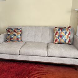 Mushroom Color Three Seater Sofa