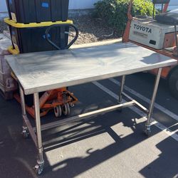 Metro Rolling Stainless Table