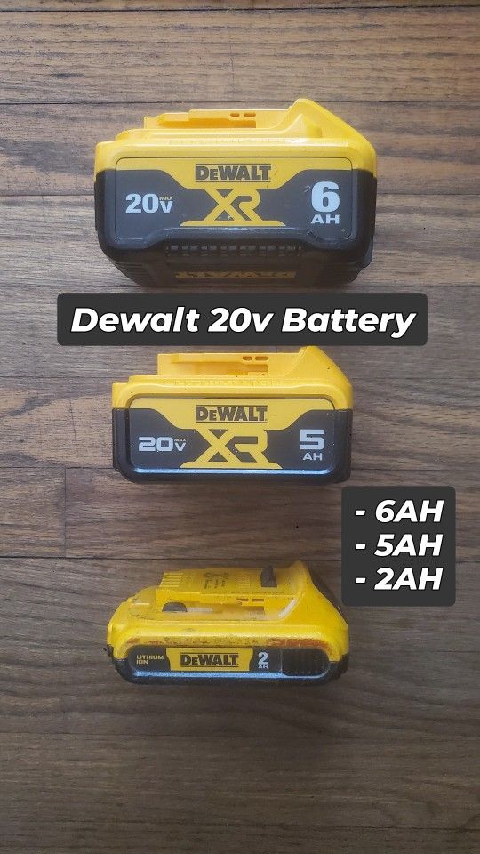 Dewalt 20v XR Batteries