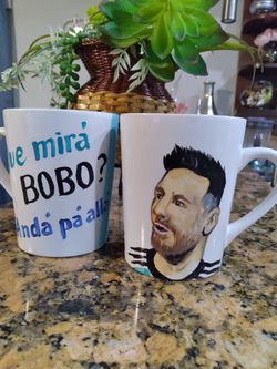Jarras Y Tazas Pintadas a Mano 