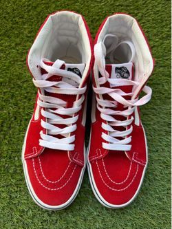 Vans Sk8-Hi Racing Red High-Tops - Women’s Size 7.5 (Worn Once)
