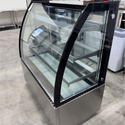 NEW🧊 NSF ETL Polarman 36" Curved Freestanding Refrigerated Bakery Display Case Commercial