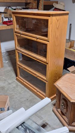 Glass hutch book case