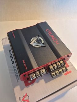 CRUNCH 2525 WATTS 4 CHANNEL BUILT IN CROSSOVER CAR AMPLIFIER