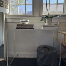 CB2 Lucite Console Table