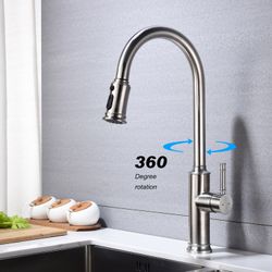 Kitchen faucet, pull kitchen tap