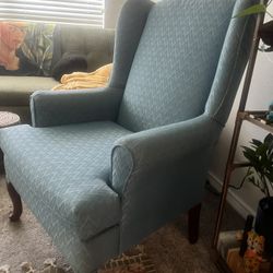 Blue Sofa Chairs (2) 