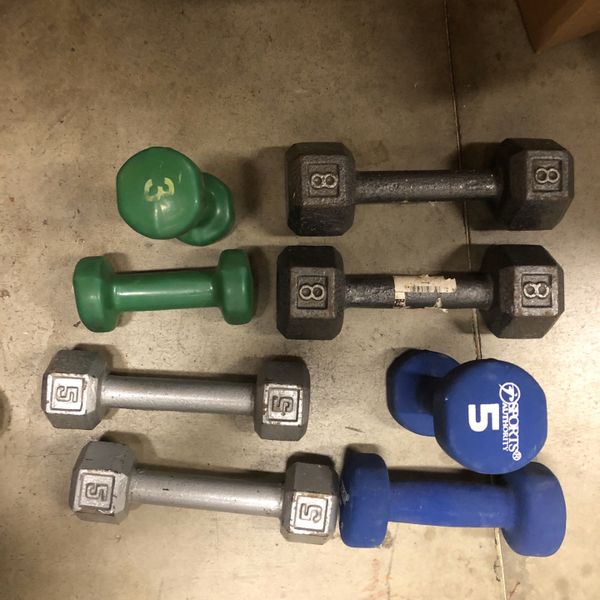 Hand Weights, 8,5,5,3 Lbs Sell As Lot for Sale in Roseville, CA OfferUp