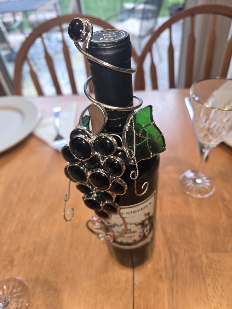Stained Glass Wine Bottle Charms