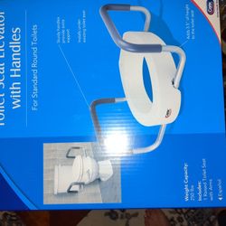 Raised Toilet Seat With Handles