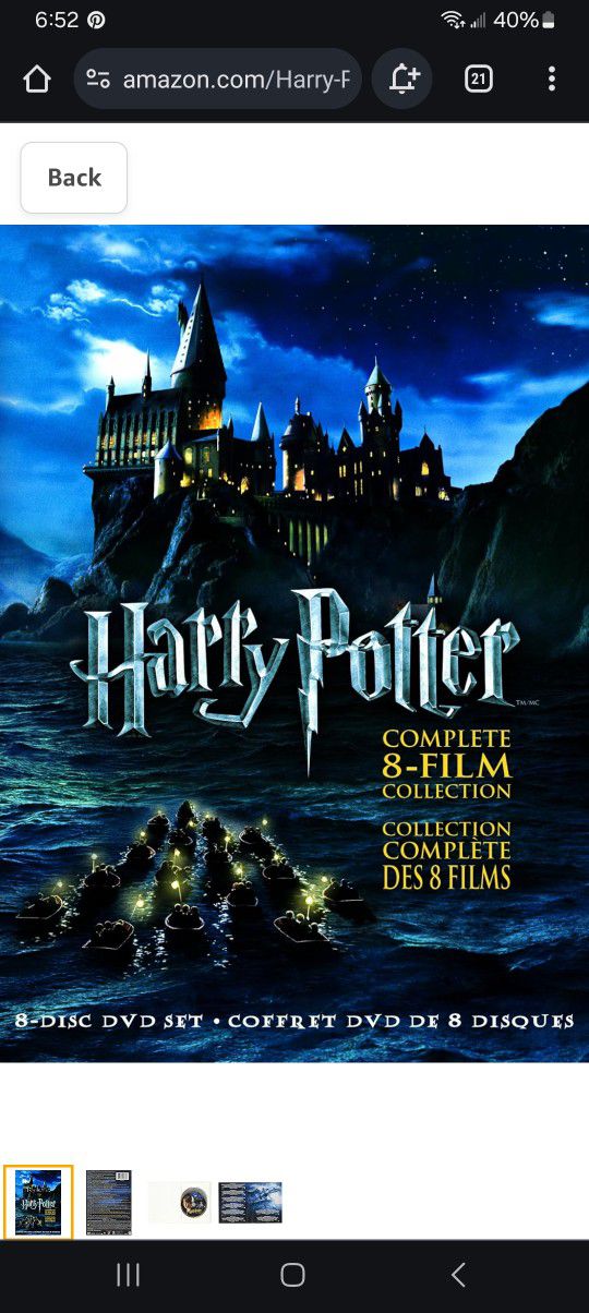 Harry Potter Dvd