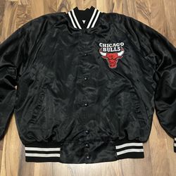 Vintage Chicago Bulls Artex Satin Jacket 90s 