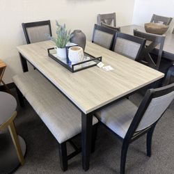 Dining Table With 4 Chairs And A Bench 