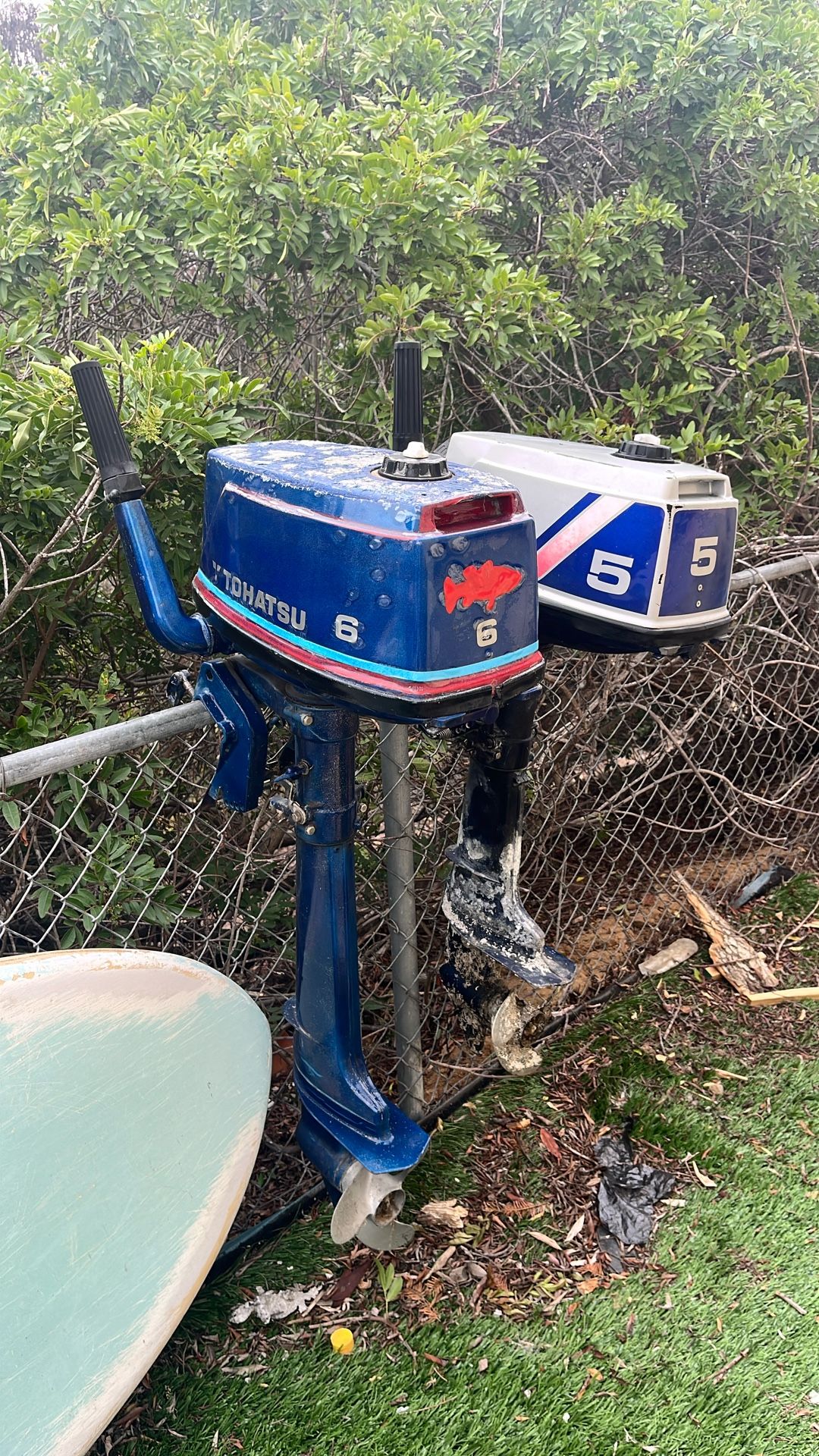 Outboard Motors Tohatsu 6 And Nissan 5