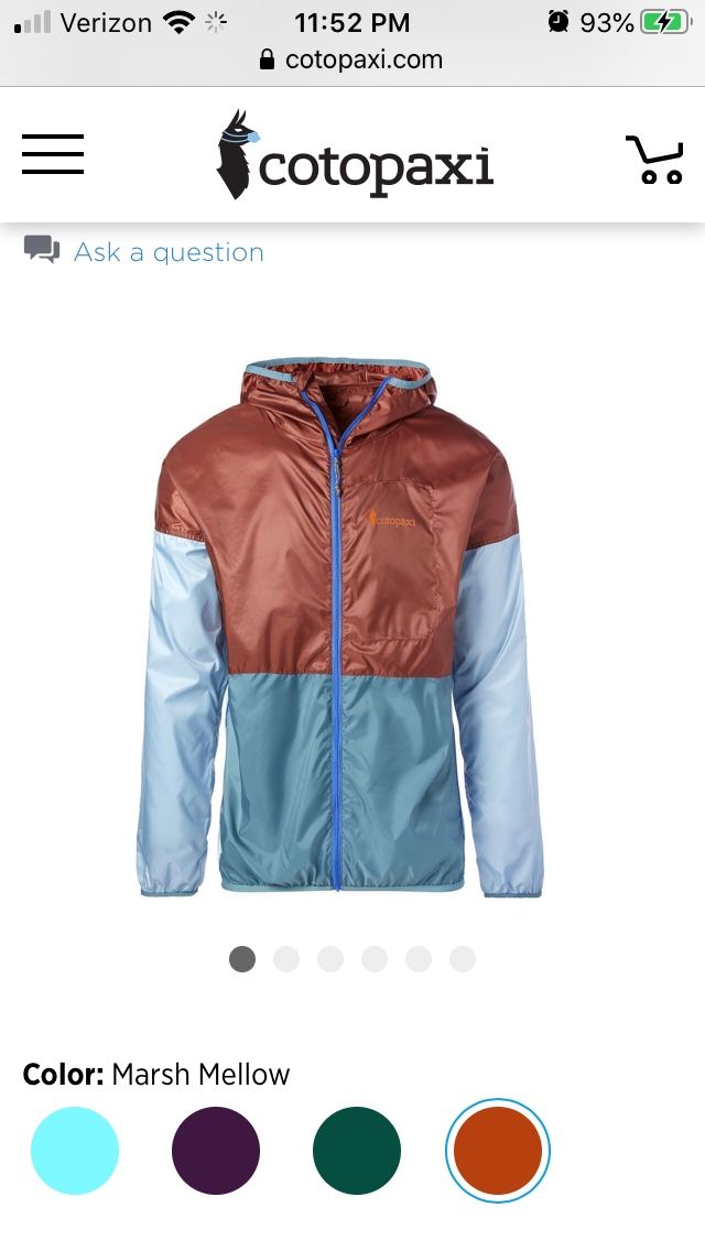 Tons of Cotopaxi and United By Blue clothing - shorts, jackets and hoodies