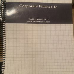 Finance 101 Sac State Textbook (Prof. David Moore) — Used / Notes