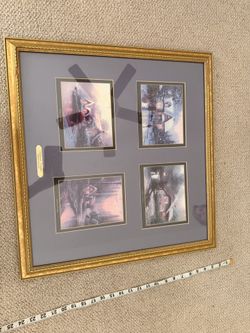 Certified Thomas Kinkade 4 slot frame