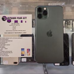Unlocked Green iPhone 11 Pro 64gb