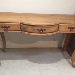 Vintage Pier One Knotty Pine Desk