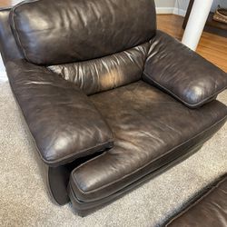 Arm Chair and Ottoman 