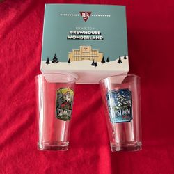 BJ PIZZA 14oz Glasses