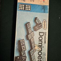 Vintage Dragon Dominoes 55 pieces 1970 Milton Bradley