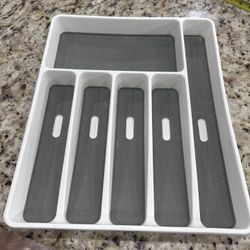 Utensil Drawer Caddy For Silverware 