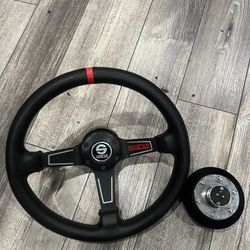 Sparco steering wheel With Quick Release