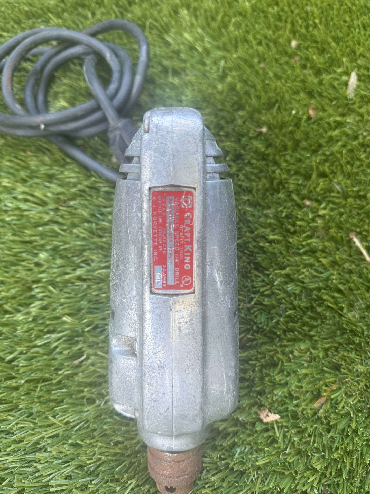 Vintage Craft King Power Tool 1/4” Drill Model No. 915